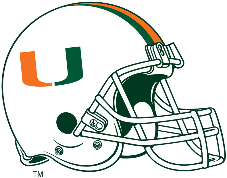 Miami Hurricanes 2000-Pres Helmet Logo iron on transfers for fabric